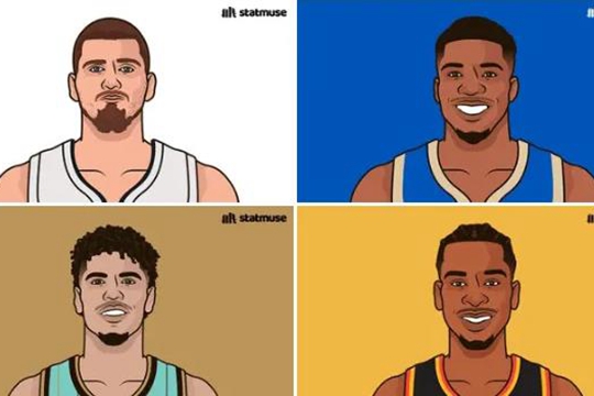 NBA除去罚球场均得分榜出炉