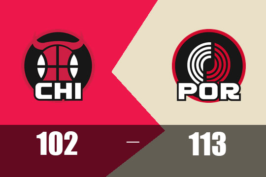 2025年1月20日NBA战报：公牛以102比113不敌开拓者