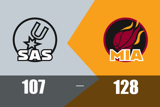 2025年1月20日NBA战报：马刺以107比128不敌热火