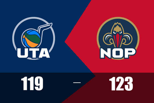 2025年1月21日NBA战报：爵士以119比123负于鹈鹕