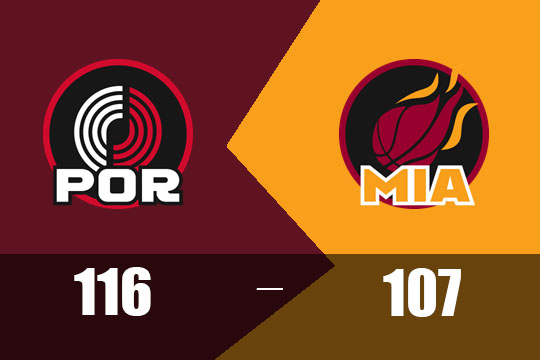 2025年1月22日NBA战报：开拓者116比107胜热火