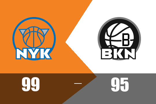 2025年1月22日NBA战报：尼克斯以99比95战胜篮网