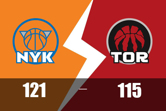 2025年2月5日NBA比赛战报：尼克斯以121比115战胜猛龙