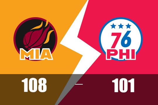 2025年2月6日NBA比赛战报：热火以108比101险胜76人