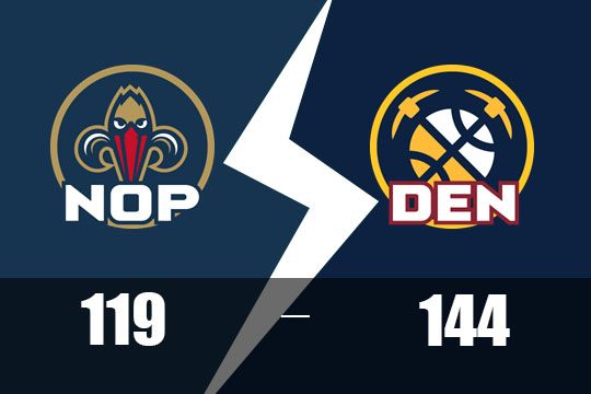 2025年2月6日NBA比赛战报：鹈鹕以119比144不敌掘金