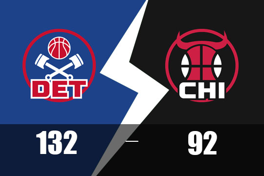 2025年2月12日NBA比赛战报：活塞以132比92大胜公牛