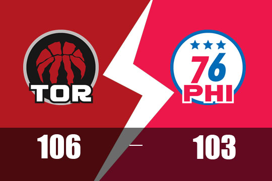 2025年2月12日NBA比赛战报：猛龙以106比103险胜76人