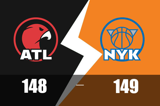 2025年2月13日NBA比赛战报：老鹰加时以148比149不敌尼克斯