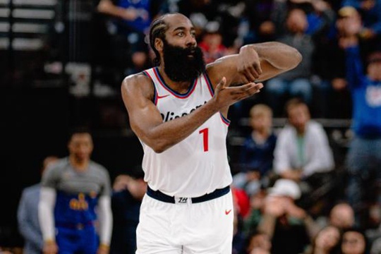 哈登超越奥拉朱旺，升至NBA历史得分榜第13位