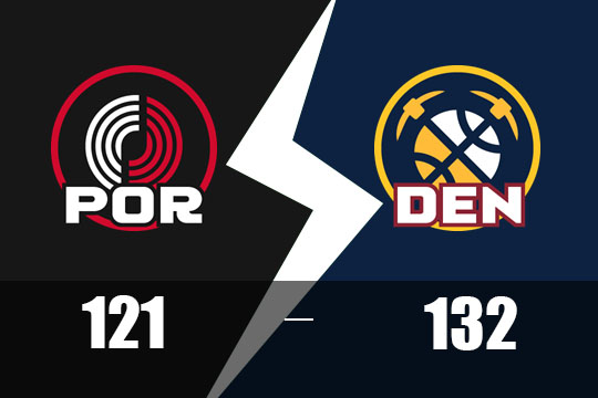 2025年2月13日NBA比赛战报：开拓者以121比132不敌掘金