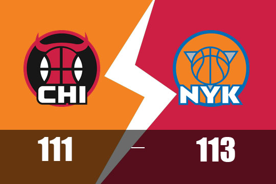 2025年2月21日NBA比赛战报：公牛以111比113不敌尼克斯