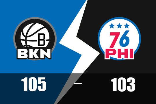 2025年2月23日NBA比赛战报：篮网以105比103险胜76人
