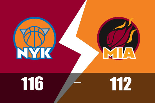2025年3月3日NBA比赛战报：尼克斯以116比112险胜热火