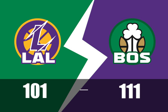 塔图姆40分凯尔特人主场111-101击败湖人(NBA比赛战报3月9日)