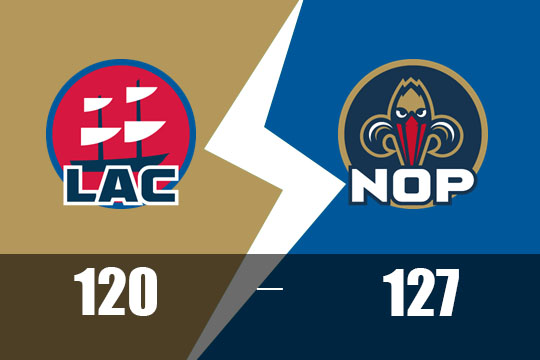 127-120，鹈鹕主场拒快船逆转(3月12日NBA比赛战报)