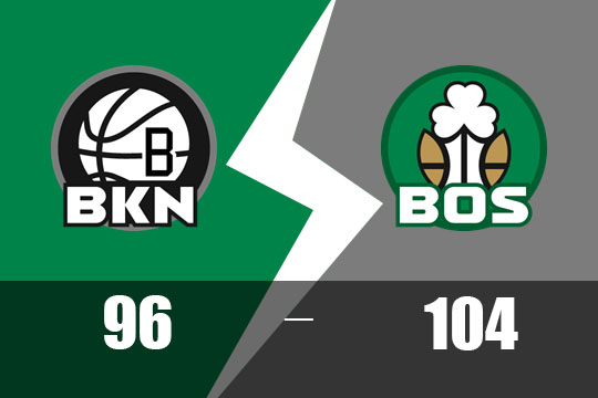 波尔津吉斯25+13，凯尔特人末节发力104-96击退篮网(3月19日NBA比赛战报)
