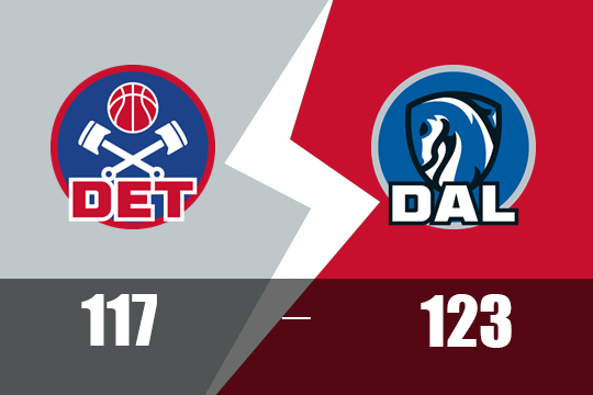 丁威迪31分领衔全队，独行侠主场123-117力克活塞