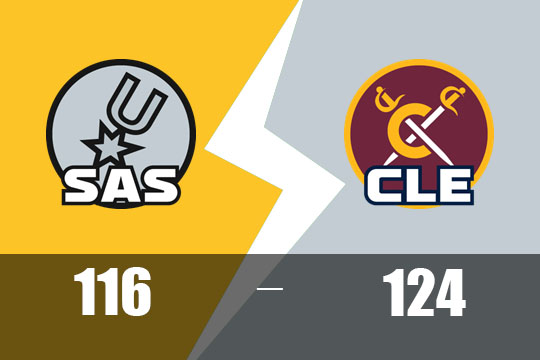 阿伦29+16米切尔25+14!骑士主场124-116力挫马刺