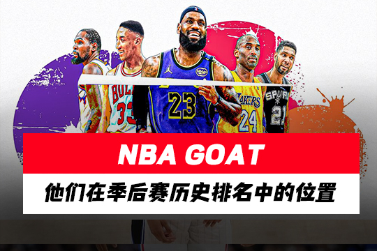 NBA GOAT：他们在季后赛历史排名中的位置