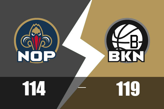篮网主场119-114险胜鹈鹕(4月9日NBA比赛战报)