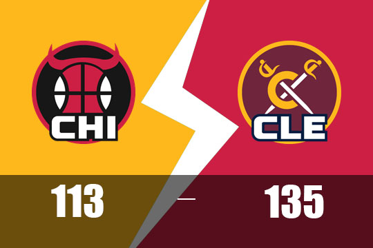 公牛客场113-135不敌骑士(4月9日NBA比赛战报)