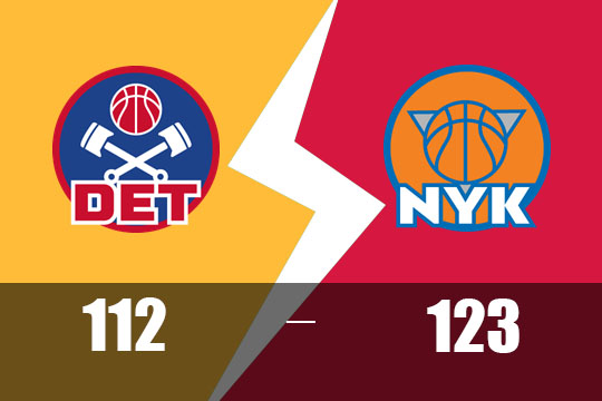末节21-0逆转!布伦森34分引领尼克斯123-112擒活塞取首胜(4月20日NBA战报)