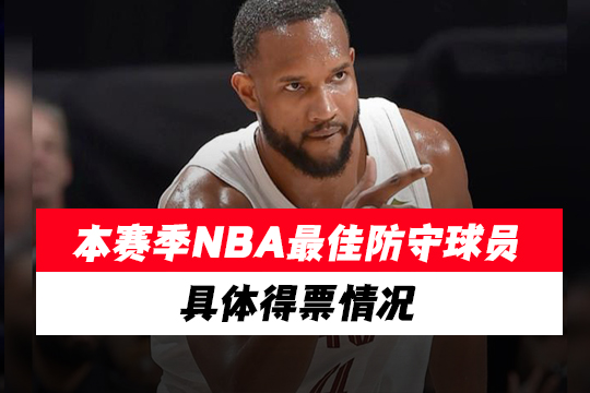 本赛季NBA最佳防守球员具体得票情况